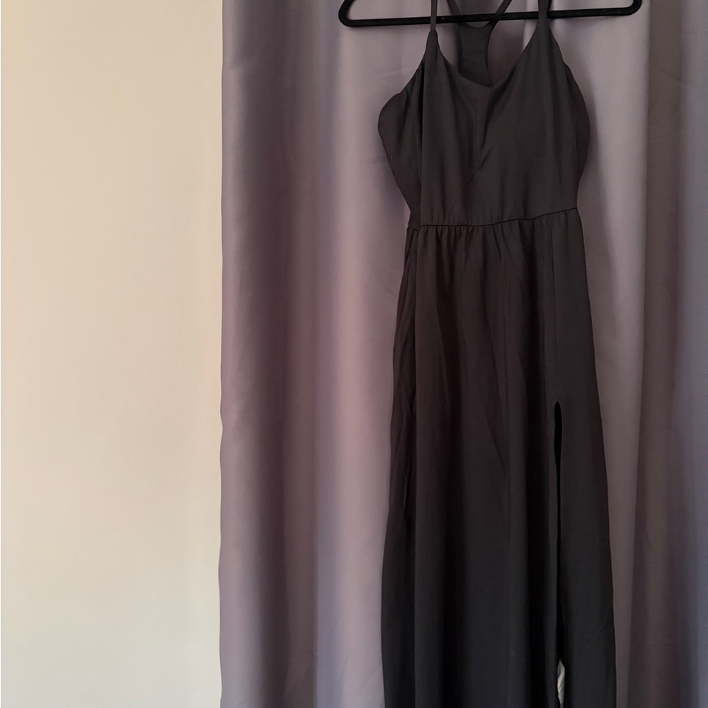 HALARA Black Slip Dress